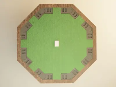 Poker Table Free 3D model
