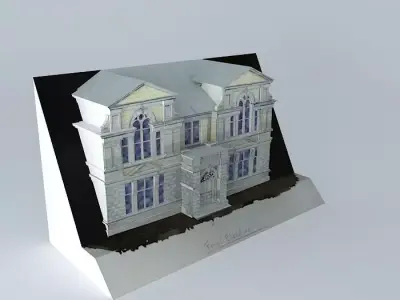 PASSMORE EDWARDS INSTITUTE - Front Elevation 3D Sketch 3D model