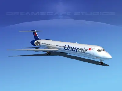 McDonnell Douglas MD80 Onur Air 3D model
