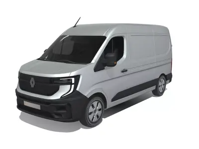 Renault Master 2024  High Quality Commercial Van 3D model