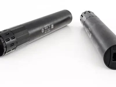 Gemtech GM9 Handgun Suppressor Low-poly 3D model