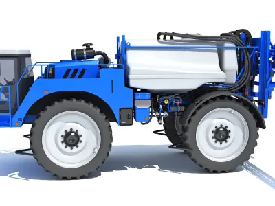 Self Propelled Farm Sprayer 3D model get