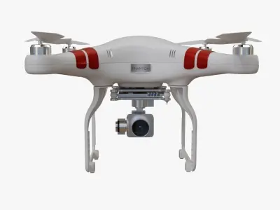 Quadcopter Drone 3D model 2