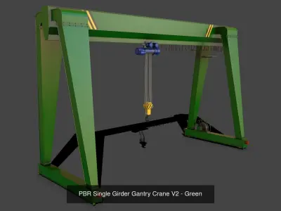 PBR Single Girder Gantry Crane V2 - Multi color Pack