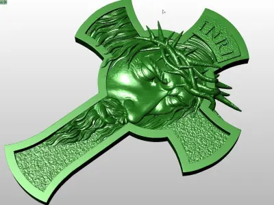 JESUS PENDANT FACE PINGENTE FACE DE JESUS 3D model