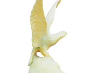 Decorative Hawk Figurine 3D model