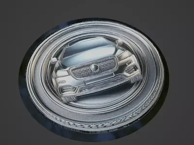 Car Pendant Medallion 3D print model 75