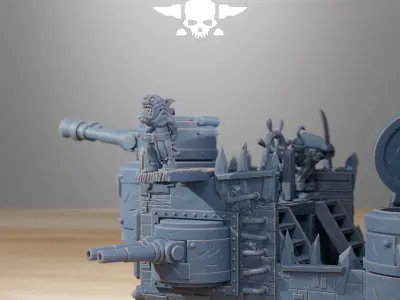 Gobs Pearl Battle Ship 3D print model