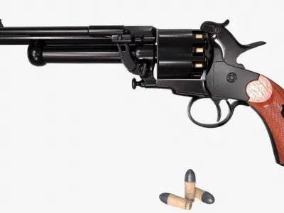 LeMat revolver Low-poly 3D model buy