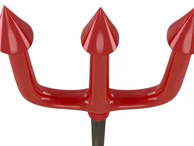 Halloween Devils Fork 3D model