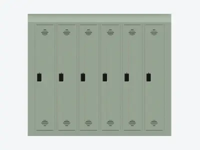 Locker Multi - Plastic - Locka - Classic Low-poly 3D model