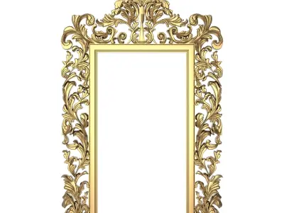 10 carved frames set 3D Model Pack