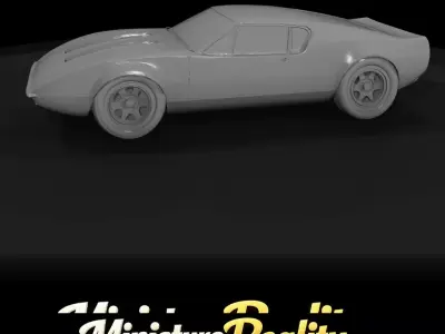 1-87 AMC AMX 2 1969 Print Ready STL 3D print model