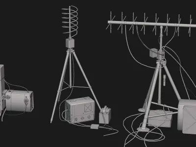 Modular Kit Jungle Props Low-poly 3D model