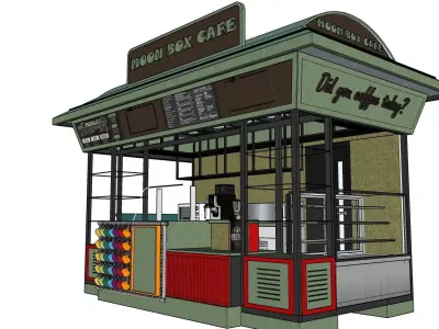 Food truck 3D model purchase