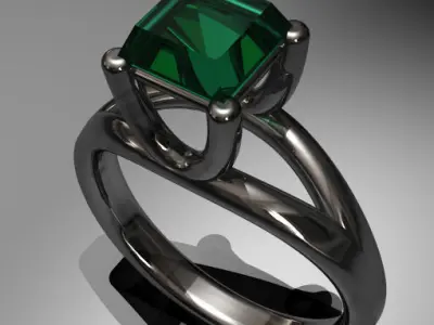 Rendering Anello B Free 3D model buy