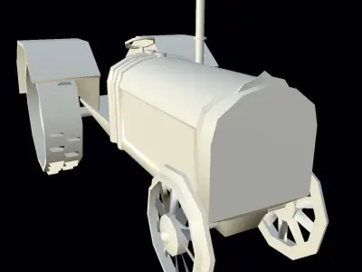 Tractor Low-poly 3D model purchase