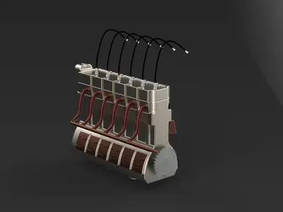 Engine solidworks Free 3D model