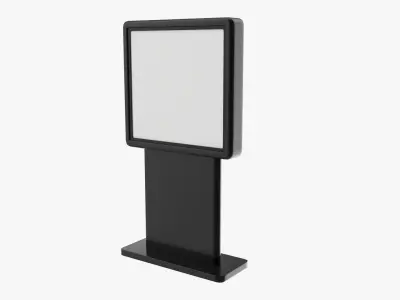 Advertising stand display mockup 10 3D model