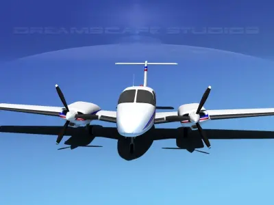 Piper PA-44-180T Turbo Seminole V10 3D model