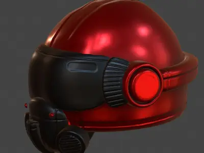 Helmet scifi military combat 3d futuristic  Low-poly 3D model purchase