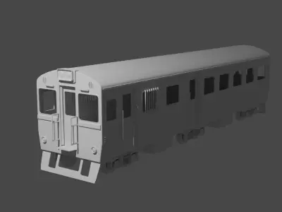 Train subway Free 3D model