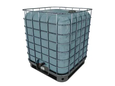 Liquid Tanks Pack 5 Types Low-poly 3D model