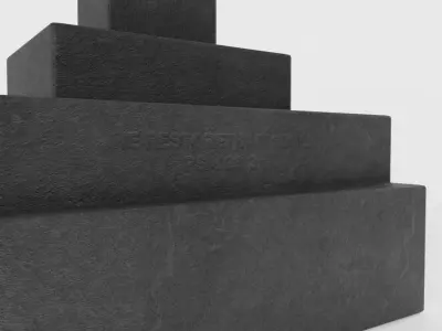 Antique Gravestone Low-poly 3D model