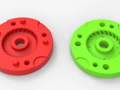 Mold for diecast military Ural tire OI-25 Scale 1 to 25 3D print model