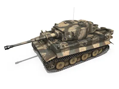 Panzer VI - Tiger - S21 - Early Production 3D model