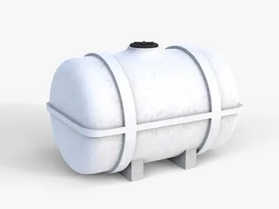 Plastic Water Tank Low-poly 3D model buy