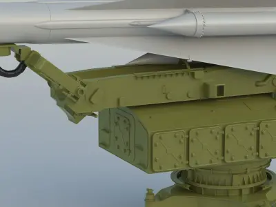 S-200 Missile Angara Vega Dubna SA-5 Gammon 3D model