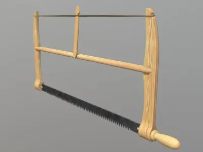 Frame Saw  Low-poly 3D model