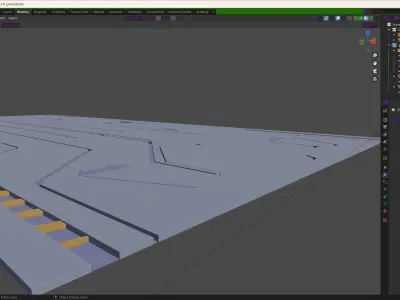 Sci-fi wall panel Low-poly 3D model buy