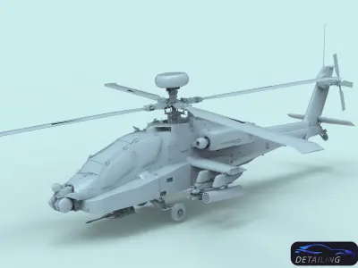 AH-64D Apache for 3d printing 3D model