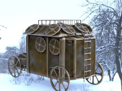 Stage Coach Armored 3D model
