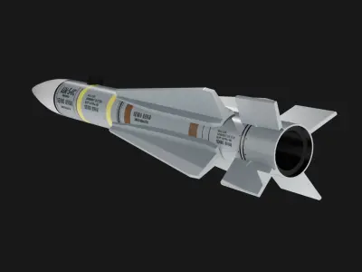 AIM-54 AIR  MISSILE Free low-poly 3D model