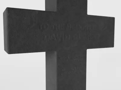 Antique Gravestone Low-poly 3D model
