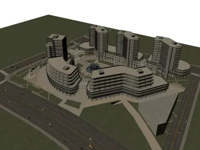 Commercial Building 3D model 102
