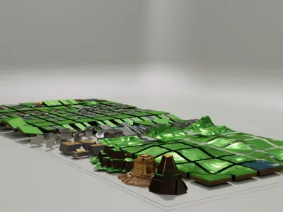 Low Poly City Pack - 300 Models Mega Pack Low-poly 3D model