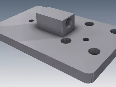 CoreGrip holder blokk down 3D model