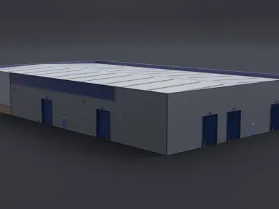 Warehouse 5 Low-poly 3D model