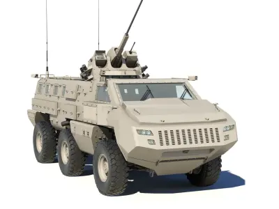 Mbombe armoured vehicle - armored vehicle 3D model