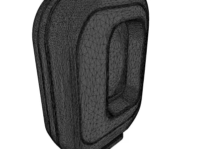 Futuristic Biometric Fingerprint Scanner 3D model