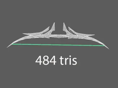  Collection low poly bows for coloring separate UV Free low-poly 3D model