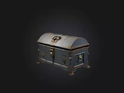 Lock Box Low-poly 3D model