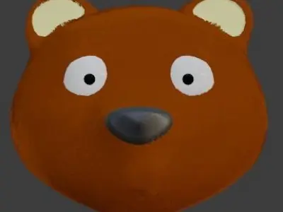 Teddy Bear head - fur not included Free 3D model
