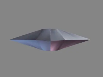 Shuriken Model diamond Low-poly 3D model