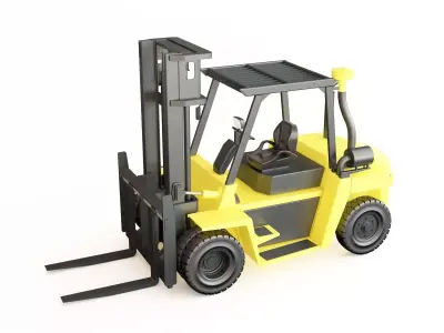 Forklift CAT DP70 3D model