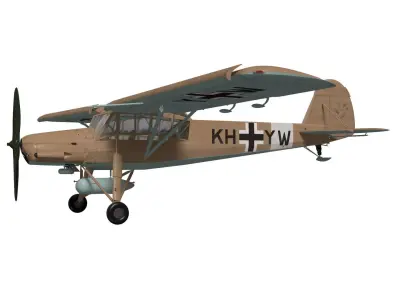 fieseler fi 156 storch C-3 Trop  3D model